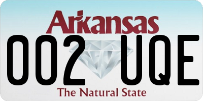 AR license plate 002UQE