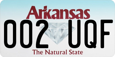 AR license plate 002UQF