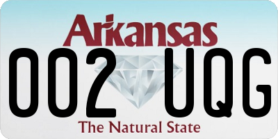 AR license plate 002UQG