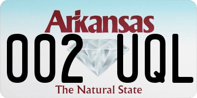 AR license plate 002UQL