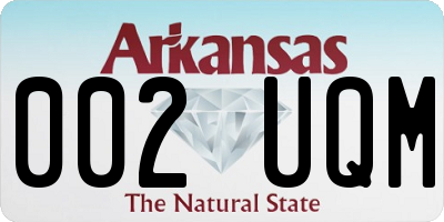 AR license plate 002UQM