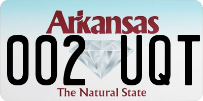 AR license plate 002UQT