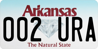 AR license plate 002URA