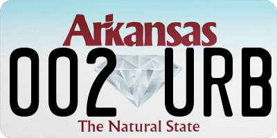 AR license plate 002URB