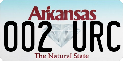 AR license plate 002URC