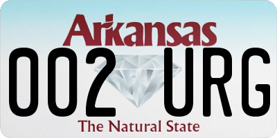 AR license plate 002URG