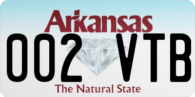 AR license plate 002VTB