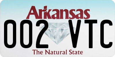 AR license plate 002VTC