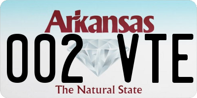 AR license plate 002VTE
