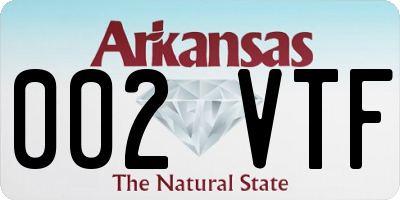 AR license plate 002VTF