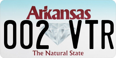 AR license plate 002VTR