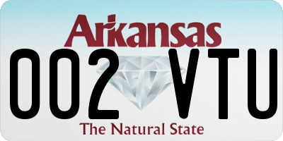 AR license plate 002VTU