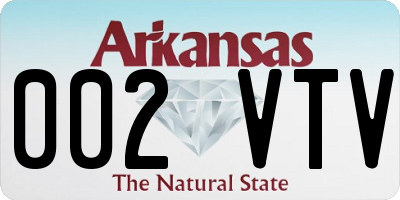 AR license plate 002VTV