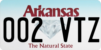 AR license plate 002VTZ