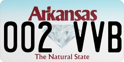AR license plate 002VVB
