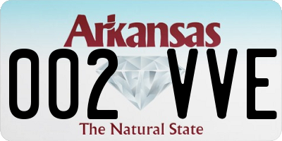 AR license plate 002VVE