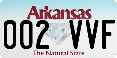 AR license plate 002VVF
