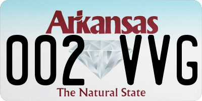 AR license plate 002VVG