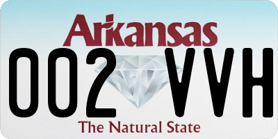 AR license plate 002VVH