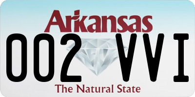 AR license plate 002VVI