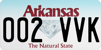 AR license plate 002VVK