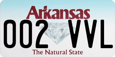 AR license plate 002VVL