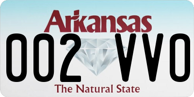 AR license plate 002VVO