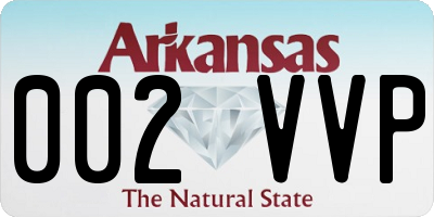 AR license plate 002VVP