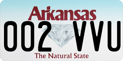 AR license plate 002VVU
