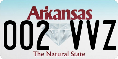 AR license plate 002VVZ