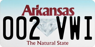 AR license plate 002VWI