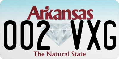 AR license plate 002VXG