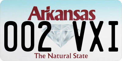 AR license plate 002VXI