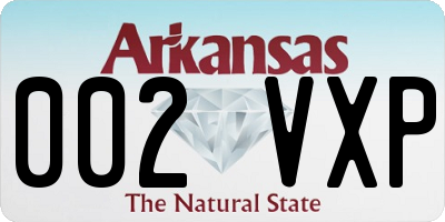 AR license plate 002VXP
