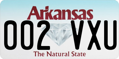 AR license plate 002VXU