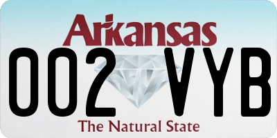 AR license plate 002VYB