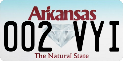 AR license plate 002VYI