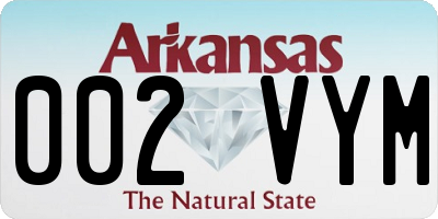 AR license plate 002VYM