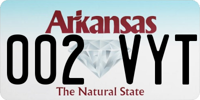 AR license plate 002VYT