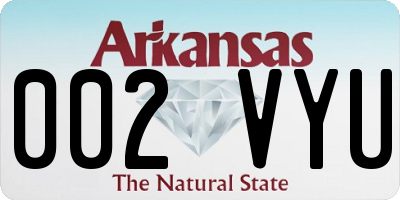 AR license plate 002VYU