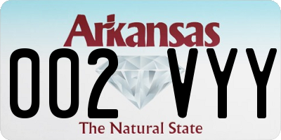 AR license plate 002VYY