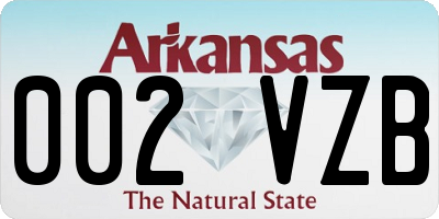 AR license plate 002VZB