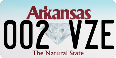 AR license plate 002VZE