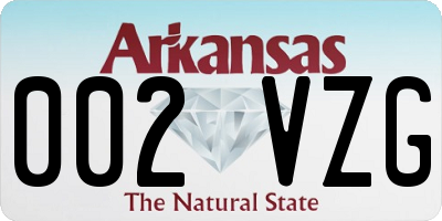 AR license plate 002VZG