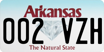 AR license plate 002VZH