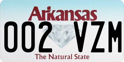AR license plate 002VZM