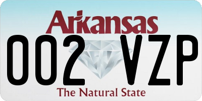 AR license plate 002VZP