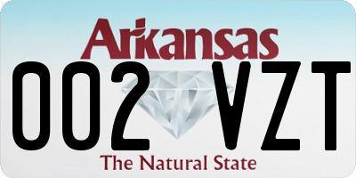 AR license plate 002VZT