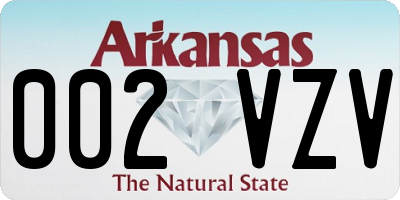 AR license plate 002VZV