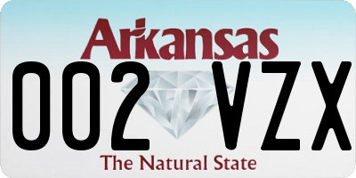AR license plate 002VZX